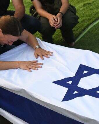הלווייתו של סרן שחר גמלא במושב קשת, השבוע | מיכאל גלעדי, פלאש 90