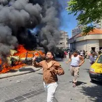 תוצאות התקיפה של צה"ל בצידון, שלשום | AP תוצאות התקיפה של צה"ל בצידון, שלשום | AP