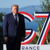 טראמפ בפסגת ה-G7, היום | AFP