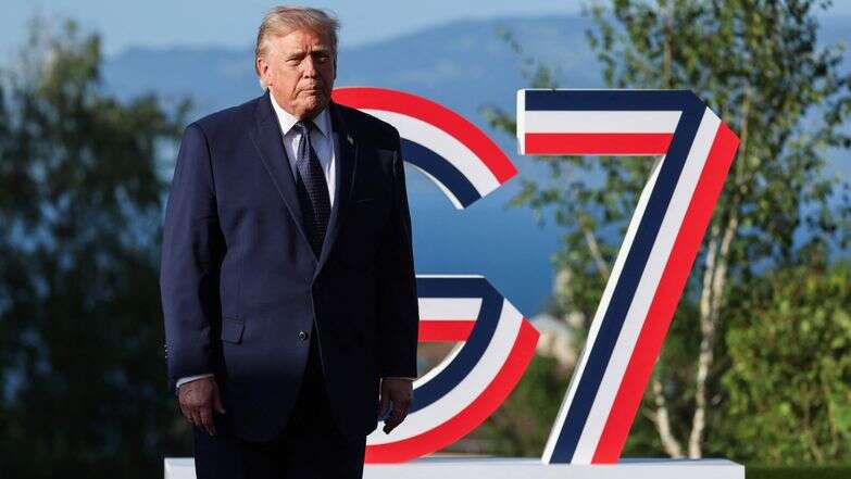 טראמפ בפסגת ה-G7, היום | AFP טראמפ בפסגת ה-G7, היום | AFP