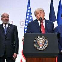טראמפ בוועידת G7 בשווייץ, שלשום | איי.אף.פי טראמפ בוועידת G7 בשווייץ, שלשום | איי.אף.פי
