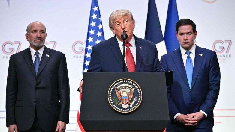 טראמפ בוועידת G7 בשווייץ, שלשום | איי.אף.פי