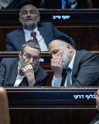 יו"ר ש"ס דרעי ויו"ר דגל התורה גפני | יונתן זינדל, פלאש 90 יו"ר ש"ס דרעי ויו"ר דגל התורה גפני | יונתן זינדל, פלאש 90
