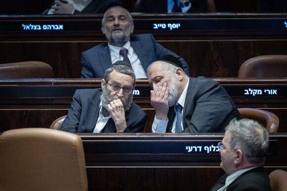 יו"ר ש"ס דרעי ויו"ר דגל התורה גפני | יונתן זינדל, פלאש 90 יו"ר ש"ס דרעי ויו"ר דגל התורה גפני | יונתן זינדל, פלאש 90