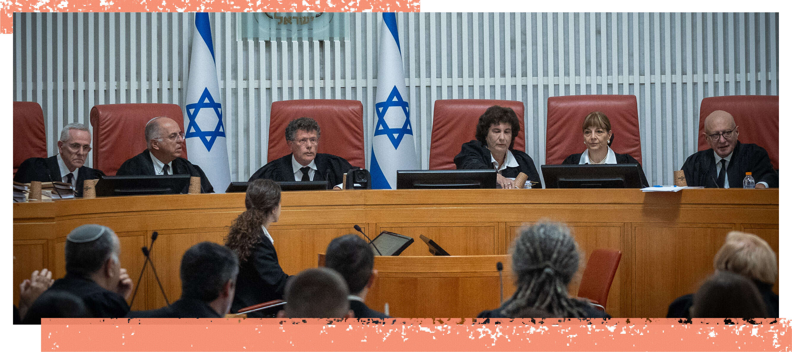 "זה לא שהם המציאו דוקטרינות חדשות, הם פשוט ויתרו על הרעיון של דוקטרינה". שופטי העליון | יונתן זינדל, פלאש 90 "זה לא שהם המציאו דוקטרינות חדשות, הם פשוט ויתרו על הרעיון של דוקטרינה". שופטי העליון | יונתן זינדל, פלאש 90