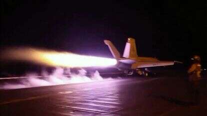 מטוס אמריקני ממריא להפצה באיראן, יולי 26' | US Central Command (CENTCOM) / AFP מטוס אמריקני ממריא להפצה באיראן, יולי 26' | US Central Command (CENTCOM) / AFP