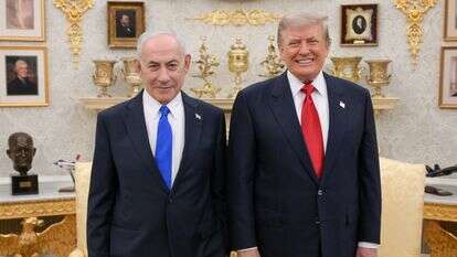 ראש הממשלה בנימין נתניהו נפגש עם נשיא ארה״ב דונלד טראמפ בבית הלבן. | מעיין טואף / לע״מ