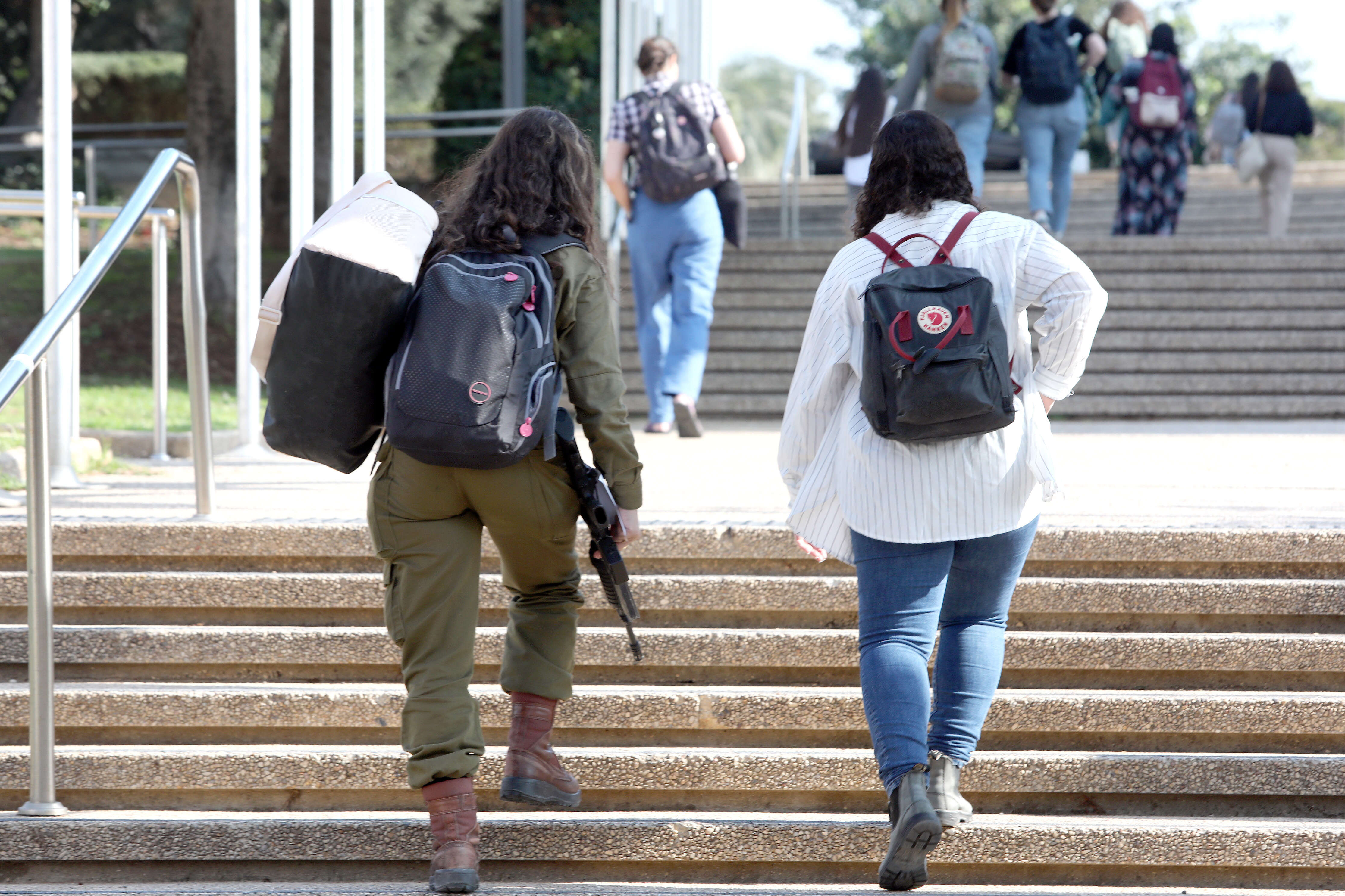 90% מהסטודנטים שנפצעו לא חזרו לאותו מסלול לימודים. מילואימניקית בקמפוס בן־גוריון, אילוסטרציה | גדעון מרקוביץ