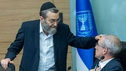 יו"ר ועדת הכספים מילביצקי ויו"ר דגל התורה גפני | חיים גולדברג, פלאש 90 יו"ר ועדת הכספים מילביצקי ויו"ר דגל התורה גפני | חיים גולדברג, פלאש 90
