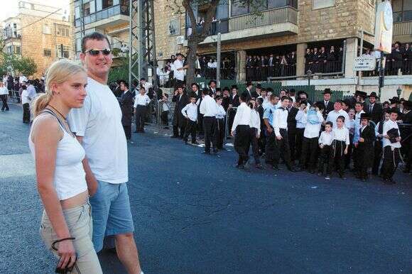 הפגנות בכביש בר־אילן, 2003 | פלאש 90 הפגנות בכביש בר־אילן, 2003 | פלאש 90