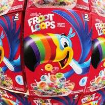 דגני "פרוט לופס" (Froot Loops) של קלוגס מוצגים בסניף "קוסטקו" בפיטסבורג, 14 ביולי 2025 | AP / ג'ין ג'. פוסקר, ארכיון