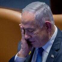 ראש הממשלה בנימין נתניהו מראה סימני עייפות | חיים גולדברג, פלאש 90