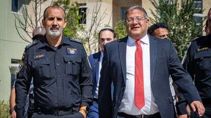 בן־גביר והמפכ"ל לוי | אורן בן־חקון, פלאש 90 בן־גביר והמפכ"ל לוי | אורן בן־חקון, פלאש 90