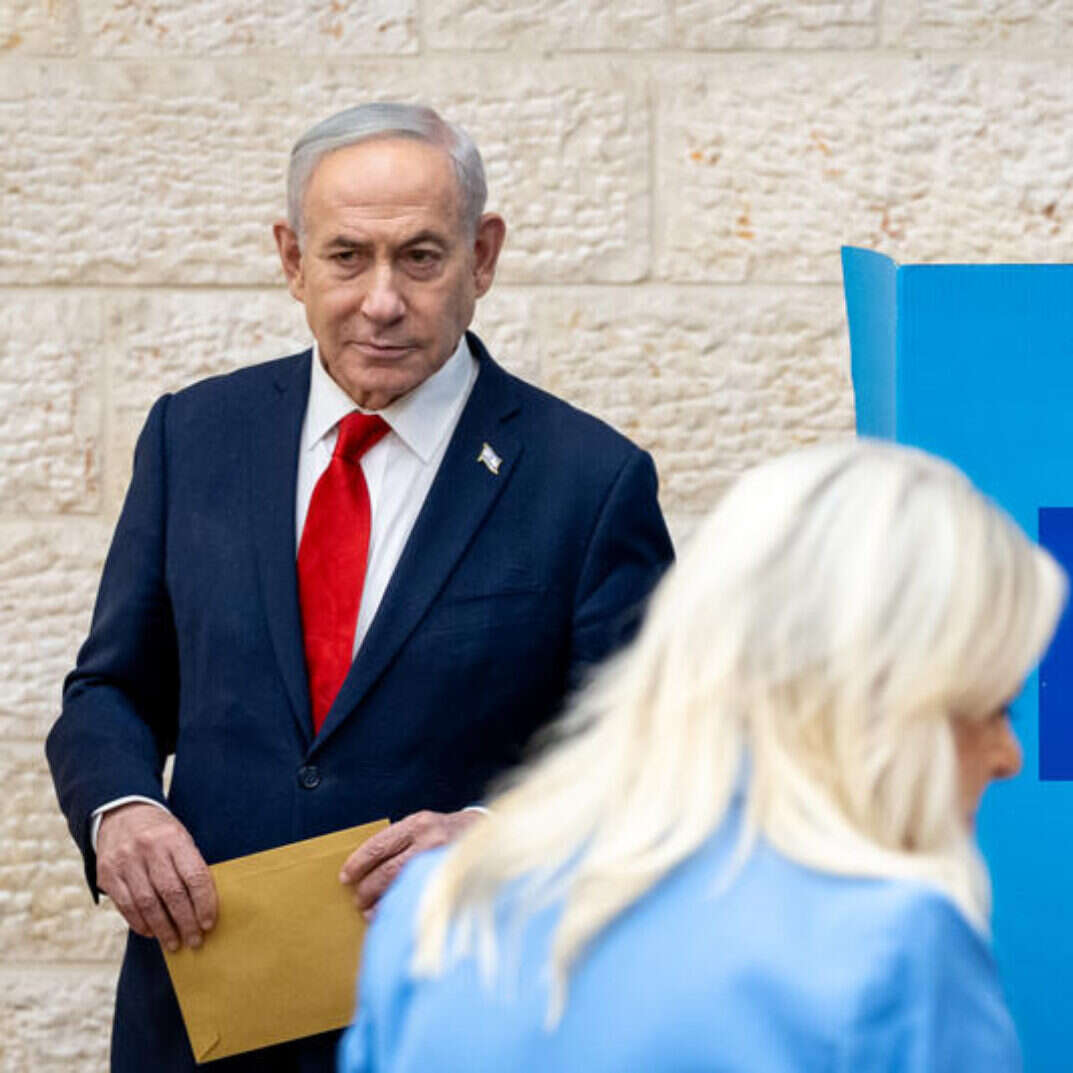רה"מ נתניהו בוחר בבחירות המקדימות בליכוד | חיים גולדברג, פלאש 90
