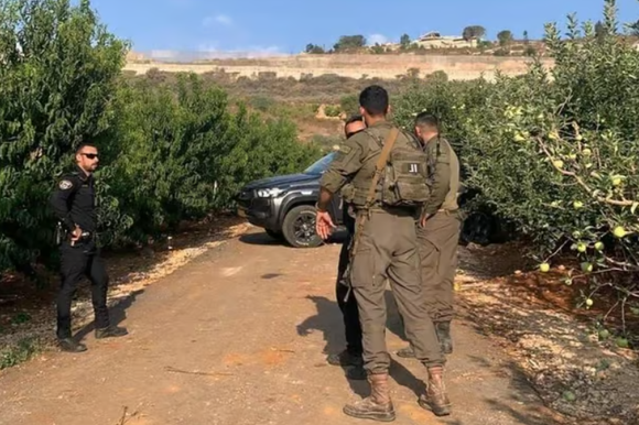 כוחות צה"ל ומשטרה בזירת הפיצוץ סמוך למטולה | דוברות המשטרה כוחות צה"ל ומשטרה בזירת הפיצוץ סמוך למטולה | דוברות המשטרה
