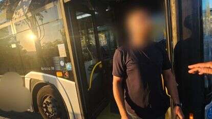 נהג האוטובוס שנעצר | דוברות המשטרה נהג האוטובוס שנעצר | דוברות המשטרה