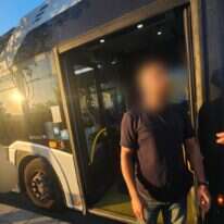 נהג האוטובוס שנעצר | דוברות המשטרה