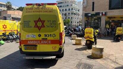זירת אירוע הדקירה ביפו | דוברות מד"א