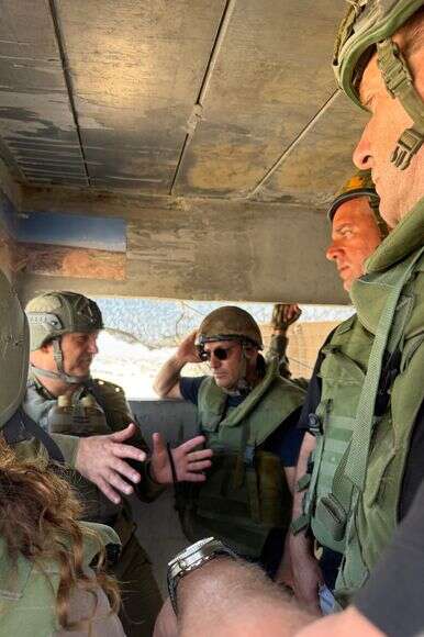 ראש עיריית שדרות אלון דוידי ברצועת עזה | דוברות