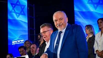 ח"כ אביגדור ליברמן וחברי מפלגת ישראל ביתנו, לקראת הבחירות לכנסת | אבשלום ששוני, פלאש 90