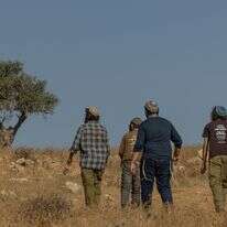 מתיישבים באזור רמת מגרון. למצולמים אין קשר לנאמר במאמר | חיים גולדברג, פלאש 90