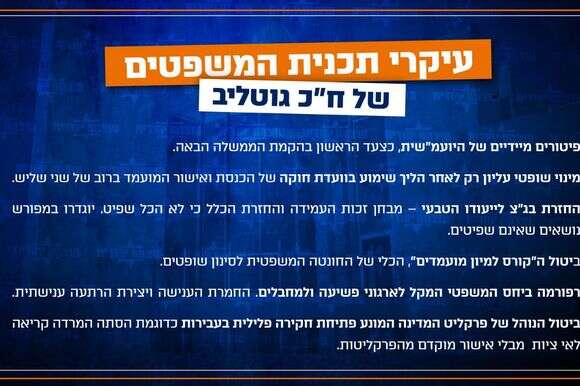 התוכנית של גוטליב | מפלגת עוצמיה יהודית התוכנית של גוטליב | מפלגת עוצמיה יהודית