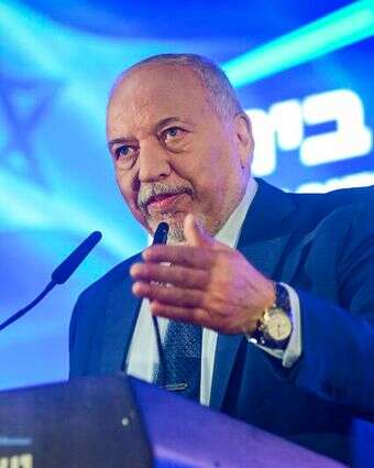 יו"ר ישראל ביתנו, אביגדור ליברמן, בכנס בחירות של מפלגתו בתל אביב | אבשלום ששוני, פלאש 90