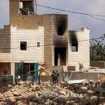 הבית שהוצת בכפר ג'אלוד | AFP הבית שהוצת בכפר ג'אלוד | AFP