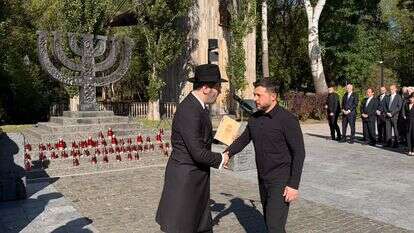 נשיא אוקראינה וולודימיר זלנסקי בטקס האזכרה לנרצחי באבי יאר | FJCU נשיא אוקראינה וולודימיר זלנסקי בטקס האזכרה לנרצחי באבי יאר | FJCU