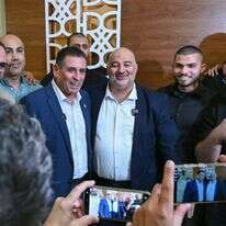 מנסור עבאס ויואב סגלוביץ, במסיבת עיתונאים של מפלגת רע"ם | מיכאל גלעדי / פלאש 90 מנסור עבאס ויואב סגלוביץ, במסיבת עיתונאים של מפלגת רע"ם | מיכאל גלעדי / פלאש 90
