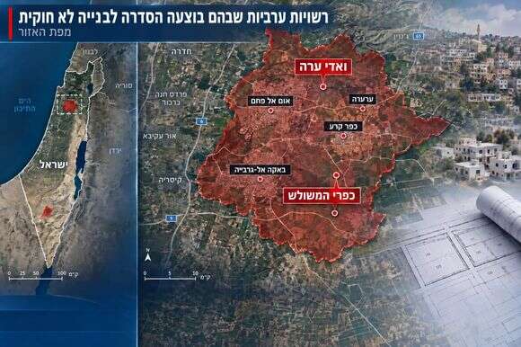 רשויות ערביות בהן בוצעה הסדרה לבנייה בלתי חוקית | תנועת "ארצנו"