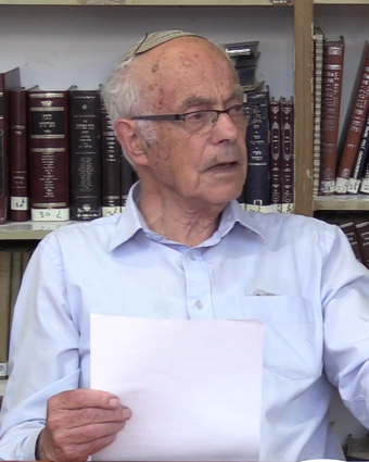 פרופ' אוריאל סימון ז"ל | צילום מסך מיוטיוב, ישיבת עתניאל פרופ' אוריאל סימון ז"ל | צילום מסך מיוטיוב, ישיבת עתניאל