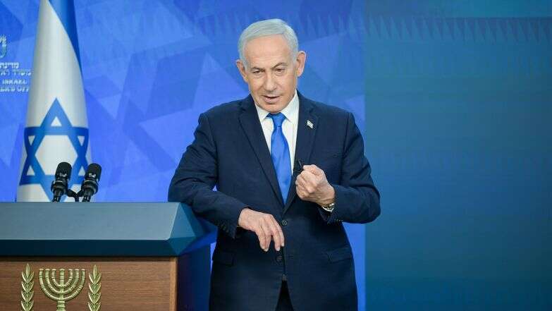 רה"מ נתניהו בהצגת תפיסת הביטחון החדשה שלו בפני עיתונאים | מעיין טואף, לע"מ