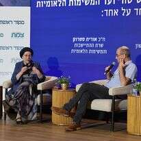 קלמן ליבסקינד והשרה אורית סטרוק בוועידת צמת ומקור ראשון | לירון מולדובן