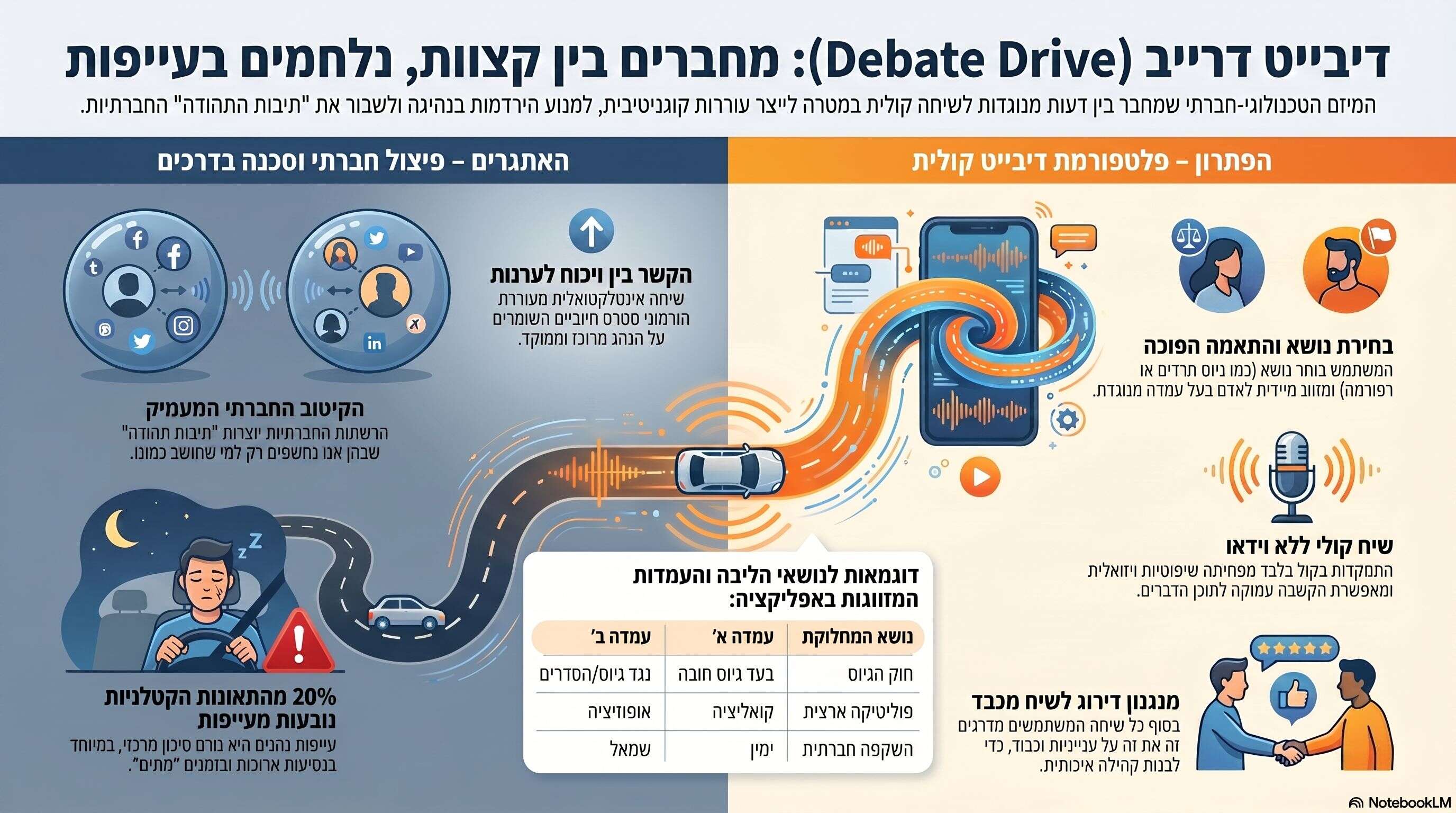 DebateDrive: אפליקציה ישראלית לשיחות בין אנשים עם דעות מנוגדות | צילום מתוך האתר DebateDrive: אפליקציה ישראלית לשיחות בין אנשים עם דעות מנוגדות | צילום מתוך האתר