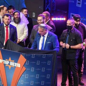 איתמר בן גביר נואם במטה עוצמה יהודית לאחר תוצאות המדגמים | אלינור פבריקר