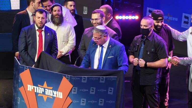 איתמר בן גביר נואם במטה עוצמה יהודית לאחר תוצאות המדגמים | אלינור פבריקר