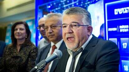 יו"ר הרשימה המשותפת, יוסף ג'בארין | שרון לייבל, פלאש 90