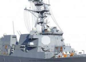An artist?s conception of the AMDR AN/SPY-6(v) radar onboard an Arleigh Burke Flight III guided missile destroyer (DDG-51). Raytheon Image An artist?s conception of the AMDR AN/SPY-6(v) radar onboard an Arleigh Burke Flight III guided missile destroyer (DDG-51). Raytheon Image