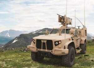 English: Oshkosh L-ATV (configured as JLTV) with M153 CROWS II remote weapon station - https://en.wikipedia.org/wiki/File:Oshkosh-L-ATV.jpg