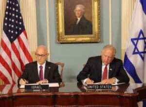 Israel's Head of NSC Brig. Gen. Jacob Nagel & US Under Secretary of State Tom Shannon sign 10-yr MOU on security aid - twitter.com/IsraelinUSA Israel's Head of NSC Brig. Gen. Jacob Nagel & US Under Secretary of State Tom Shannon sign 10-yr MOU on security aid - twitter.com/IsraelinUSA