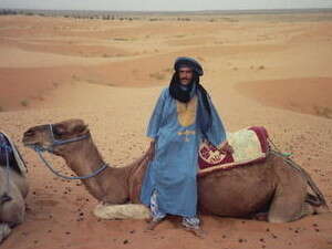 טוארג וגמלו במדבר טוארג וגמלו במדבר