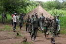 חמושים של מיליציית צבא התנגדות האל באוגנדה. חמושים של מיליציית צבא התנגדות האל באוגנדה.