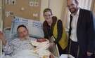 הנינה ה-100 עם הוריה וסבא-רבא יהושע  צילום: דוברות בית החולים שערי צדק