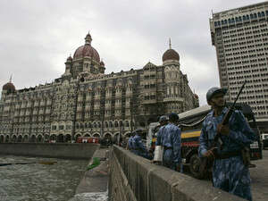 חיילי הודים מחוץ למלון טאג' מאהל חיילי הודים מחוץ למלון טאג' מאהל