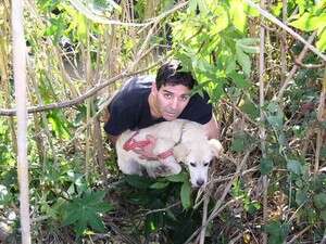 חילוץ הכלבה מנחל חדרה חילוץ הכלבה מנחל חדרה