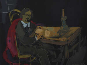 מאנה כץ - דיוקן הסופר שלום עליכם מאנה כץ - דיוקן הסופר שלום עליכם