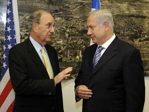 בנימין נתניהו וג'ורג' מיטשל בנימין נתניהו וג'ורג' מיטשל