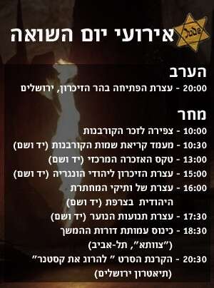 אירועי יום השואה 2009 אירועי יום השואה 2009