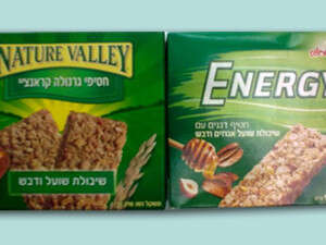 חטיף nature valley ומולו החטיף של שטראוס חטיף nature valley ומולו החטיף של שטראוס
